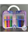 Penar echipat Daco PE3035E, 3 fermoare, Motiv unicorn magic