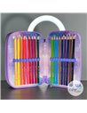 Penar echipat Daco PE3035E, 3 fermoare, Motiv unicorn magic