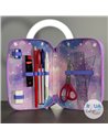 Penar echipat Daco PE3035E, 3 fermoare, Motiv unicorn magic