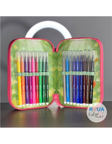 Penar echipat Daco PE3038E, 3 fermoare, Motiv zana primaverii