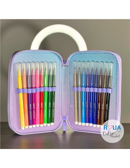 Penar echipat Daco PE3039E, 3 fermoare, Motiv zana florilor
