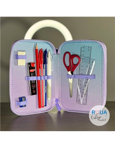 Penar echipat Daco PE3039E, 3 fermoare, Motiv zana florilor