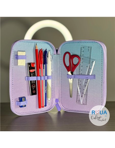 Penar echipat Daco PE3039E, 3 fermoare, Motiv zana florilor