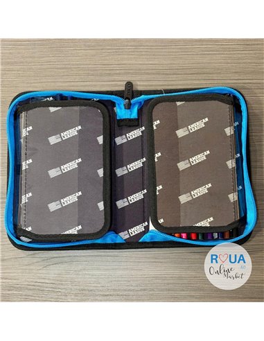 Penar echipat Daco PE1980E, 1 fermoar si 2 extensii, Motiv Basketball