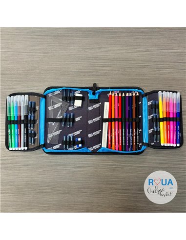 Penar echipat Daco PE1980E, 1 fermoar si 2 extensii, Motiv Basketball