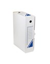 Set 25 cutii de arhivare din carton, 100 mm, 350 x 250 mm, Liniatura albastra