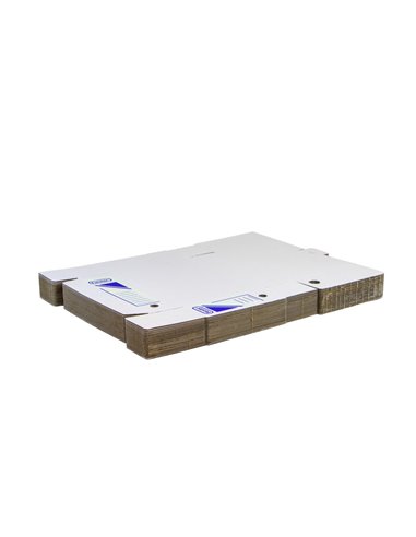 Set 25 cutii de arhivare din carton, 100 mm, 350 x 250 mm, Liniatura albastra