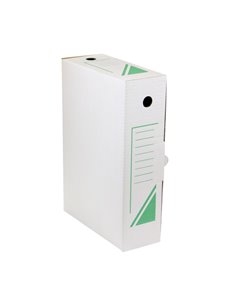 Set 25 cutii de arhivare din carton, 100 mm, 350 x 250 mm, Liniatura verde