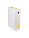 Set 25 cutii de arhivare din carton, 100 mm, 350 x 250 mm, Liniatura galbena