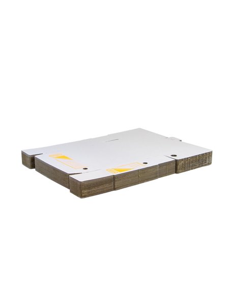 Set 25 cutii de arhivare din carton, 100 mm, 350 x 250 mm, Liniatura galbena