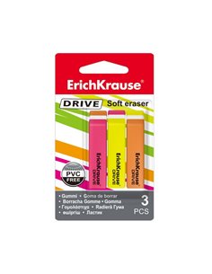 Set 3 radiere ErichKrause Drive EK COR074, blister