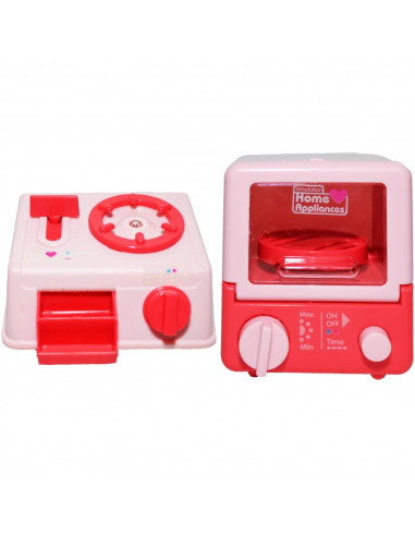 ROB-RD-203,Aragaz cu baterii + cuptor microunde cu baterii