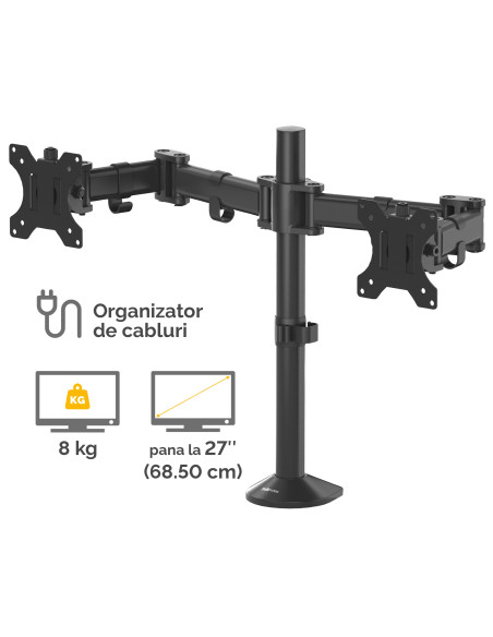 FE8502601,Suport monitor 2 brate reflex Fellowes