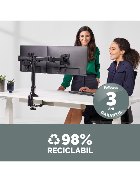 FE8502601,Suport monitor 2 brate reflex Fellowes