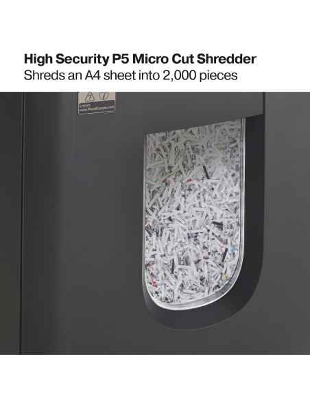 Distrugator documente automat REXEL AUTO+ 130M, P5, micro-cut