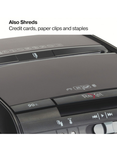 Distrugator documente automat REXEL AUTO+ 90X, P3, cross-cut