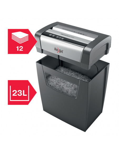Distrugator documente manual REXEL MOMENTUM X312, P3, cross-cut