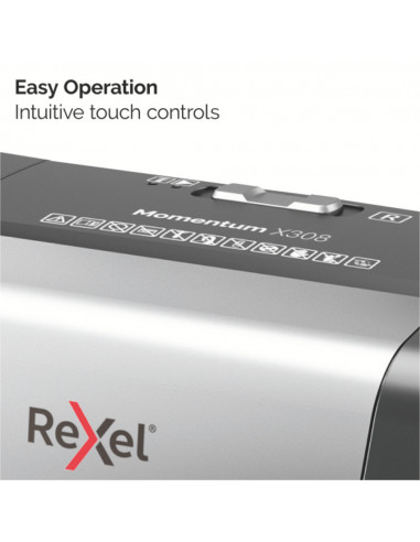 Distrugator documente manual REXEL MOMENTUM X308, P3, cross-cut