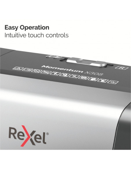Distrugator documente manual REXEL MOMENTUM X308, P3, cross-cut