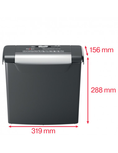 Distrugator documente manual REXEL MOMENTUM S206, P2, strip-cut