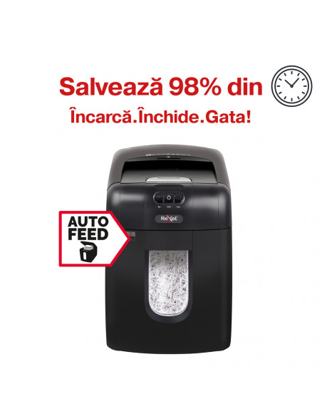 Distrugator documente automat REXEL OPTIMUM 130X, P4, cross-cut
