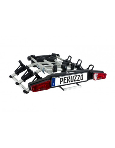 P713/3E,Suport pentru 3 biciclete electrice, Peruzzo Zephyr 713/3E, cu prindere pe carligul de remorcare