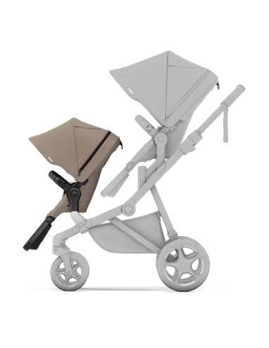 TA11000219,Thule Sibling Seat - Scaun al doilea copil pentru Carucior Thule Sleek 2, Tinted Taupe