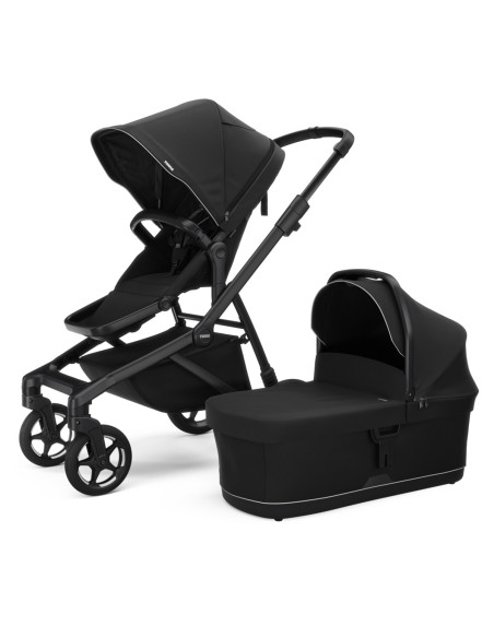 TA11000038,Set Carucior Thule Sleek 2 + Landou, Black