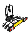 P706/3N,Suport pentru 3 biciclete, Peruzzo Parma 706/3, Negru, cu prindere pe carligul de remorcare