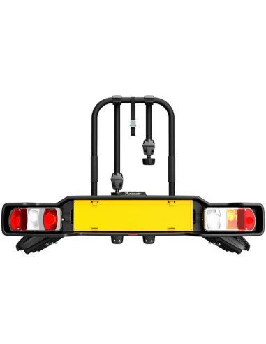 P706/3N,Suport pentru 3 biciclete, Peruzzo Parma 706/3, Negru, cu prindere pe carligul de remorcare