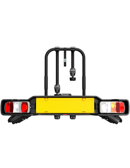 P706/3N,Suport pentru 3 biciclete, Peruzzo Parma 706/3, Negru, cu prindere pe carligul de remorcare