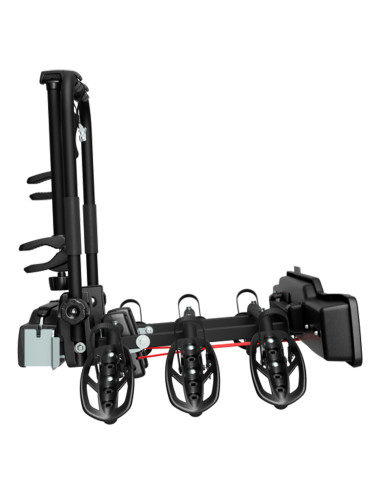 P706/3N,Suport pentru 3 biciclete, Peruzzo Parma 706/3, Negru, cu prindere pe carligul de remorcare
