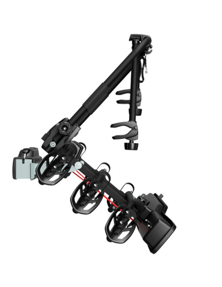 P706/3N,Suport pentru 3 biciclete, Peruzzo Parma 706/3, Negru, cu prindere pe carligul de remorcare