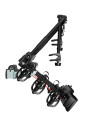 P706/3N,Suport pentru 3 biciclete, Peruzzo Parma 706/3, Negru, cu prindere pe carligul de remorcare