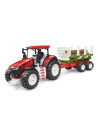 BR03453,Bruder Tractor Roadmax cu remorca forestiera si 3 busteni