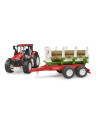 BR03453,Bruder Tractor Roadmax cu remorca forestiera si 3 busteni