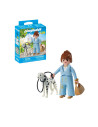 PM71736,Playmobil - Figurina manager cu animalut de colectie caine Dalmatian