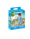 PM71736,Playmobil - Figurina manager cu animalut de colectie caine Dalmatian
