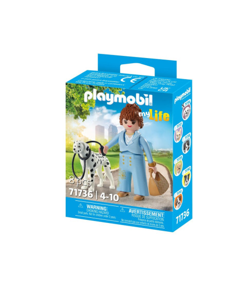 PM71736,Playmobil - Figurina manager cu animalut de colectie caine Dalmatian