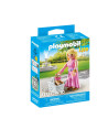 PM71737,Playmobil - Figurina trendy cu animalut de colectie caine Chihuahua
