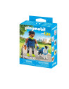 PM71740,Playmobil - Figurina alergator cu animalut de colectie caine Border Collie