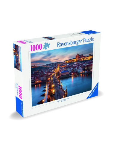RVSPA00674,Ravensburger - Puzzle Praga noaptea 1000 piese design nou