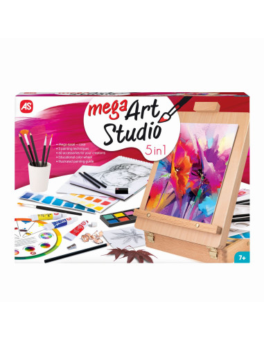 VV-1038-82028,Happi Hobbi Mega Art Studio 5 In 1 Set De Desen