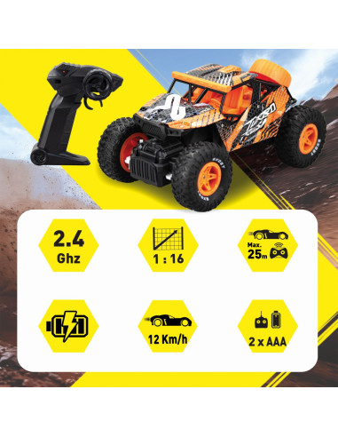 VV-7530-20675,Exost Masina Cu Telecomanda Turbo Rush 2.4ghz