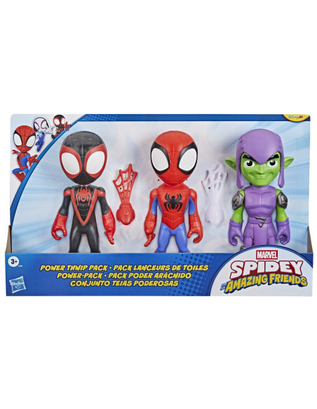 G3381,Spidey Si Prietenii Lui Uimitori Marvel Set 3 Figurine Si Accesorii