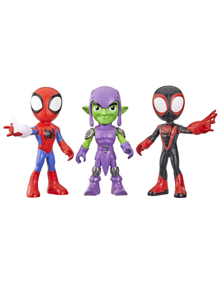 G3381,Spidey Si Prietenii Lui Uimitori Marvel Set 3 Figurine Si Accesorii