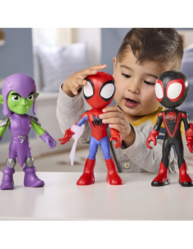 G3381,Spidey Si Prietenii Lui Uimitori Marvel Set 3 Figurine Si Accesorii