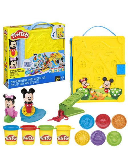 G2324,Play Doh Disney Jr Clubul Lui Mickey Mouse Set Modeleaza O Poveste