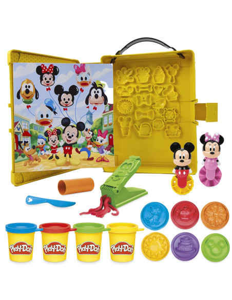 G2324,Play Doh Disney Jr Clubul Lui Mickey Mouse Set Modeleaza O Poveste