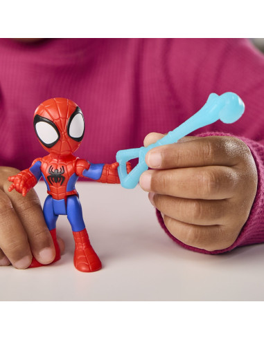G1969,Spidey Si Prietenii Lui Uimitori Marvel Set Echipa Spidey Cu Elicopter Si Accesorii 7.6cm